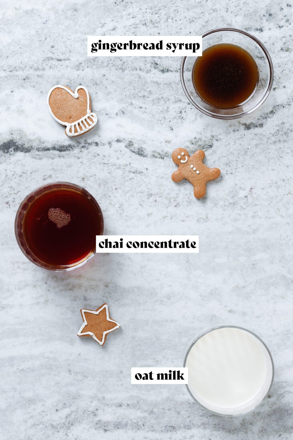 Iced Gingerbread Oatmilk Chai Latte - The Healthful Ideas