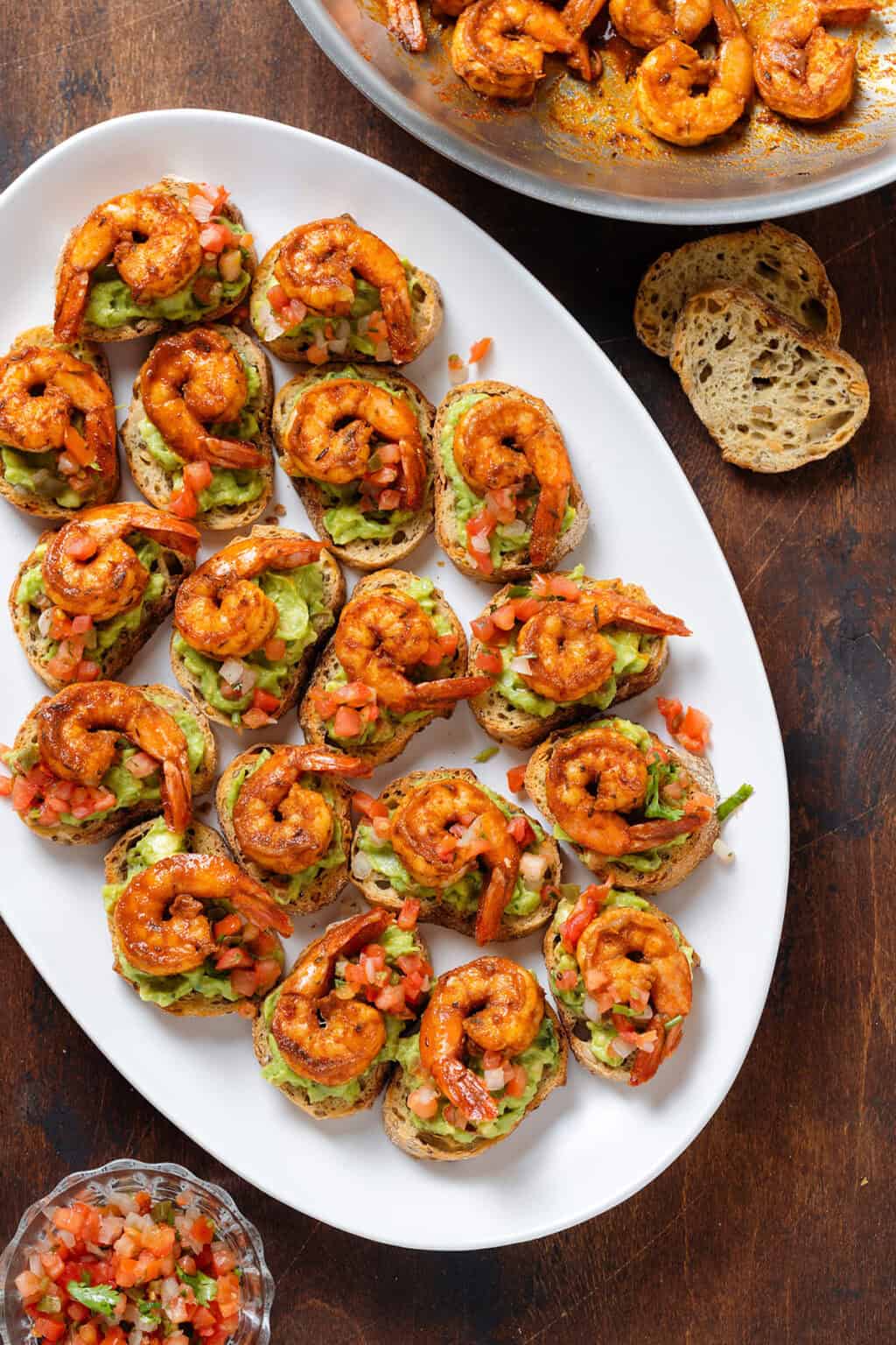 Cajun Shrimp Crostini - The Healthful Ideas