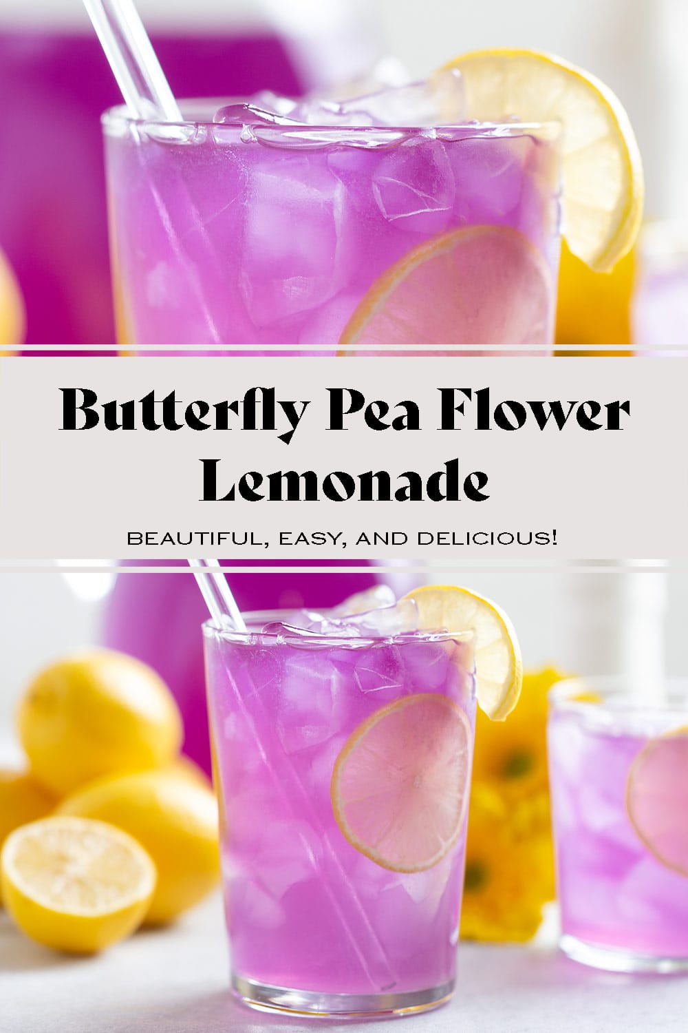 Butterfly Pea Flower Lemonade