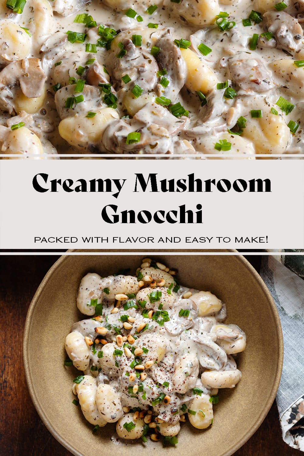 Creamy Mushroom Gnocchi