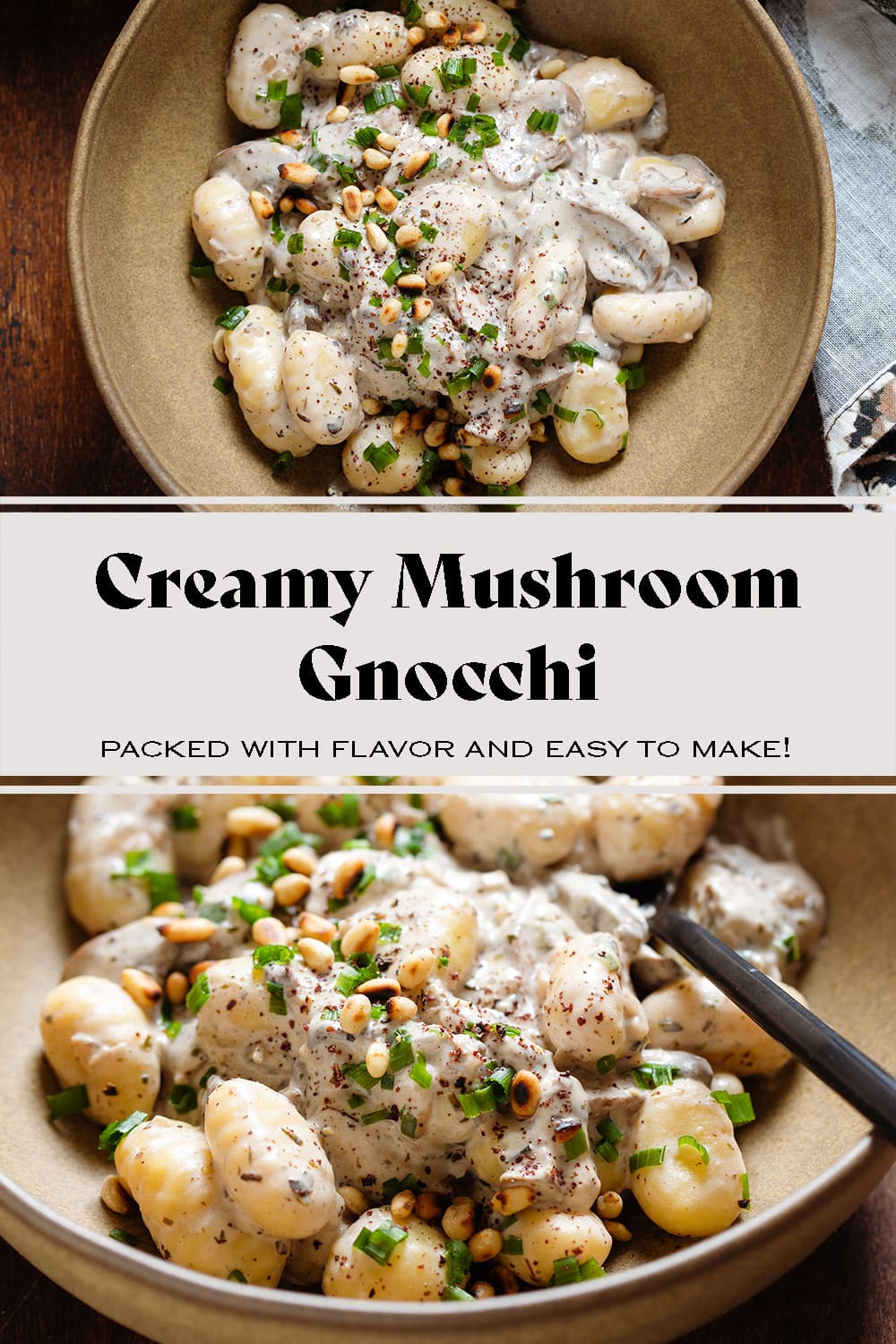 Creamy Mushroom Gnocchi
