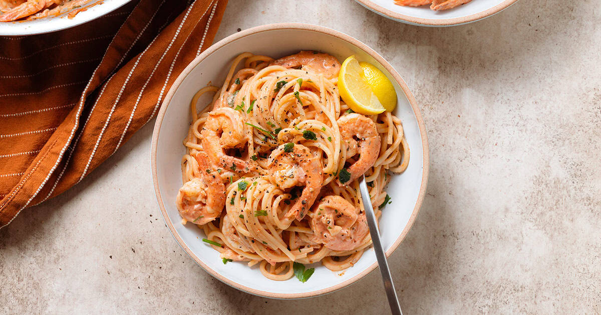 Creamy Tomato Shrimp Pasta