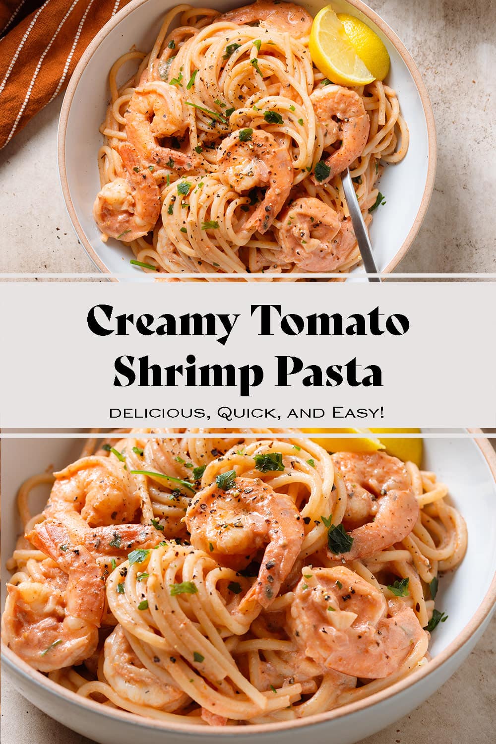 Creamy Tomato Shrimp Pasta