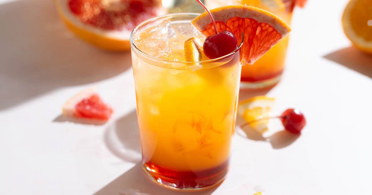 Tequila Sunset Cocktail