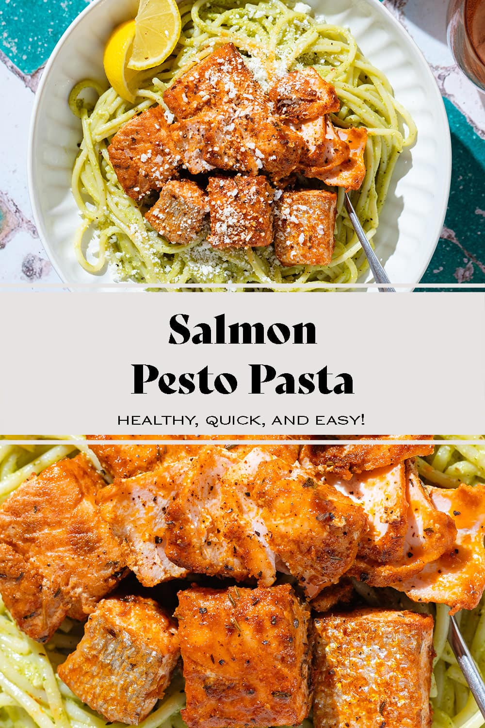 Salmon Pesto Pasta