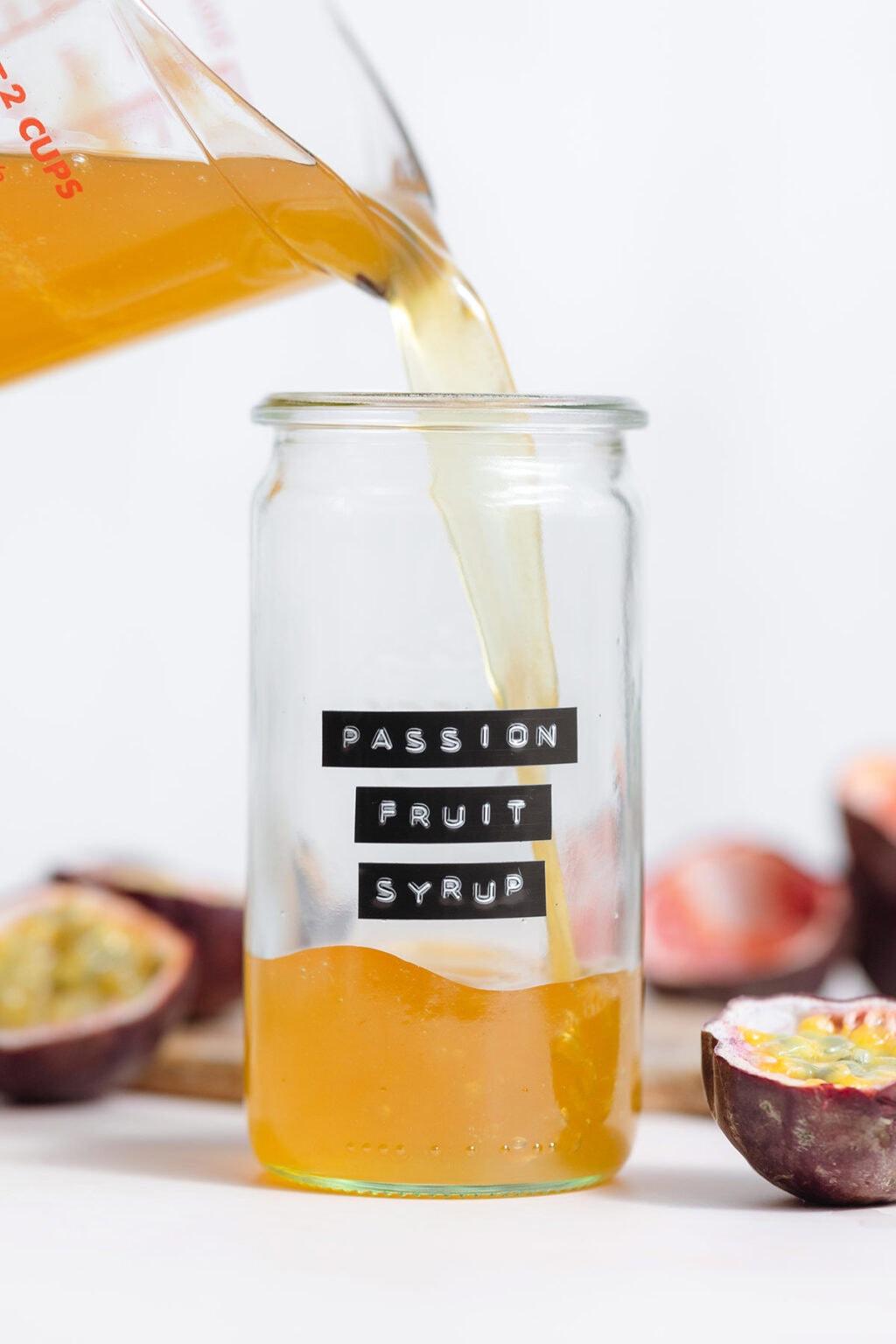 Passion Fruit Simple Syrup - The Healthful Ideas