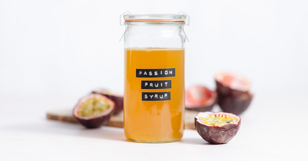 Passion Fruit Simple Syrup - The Healthful Ideas