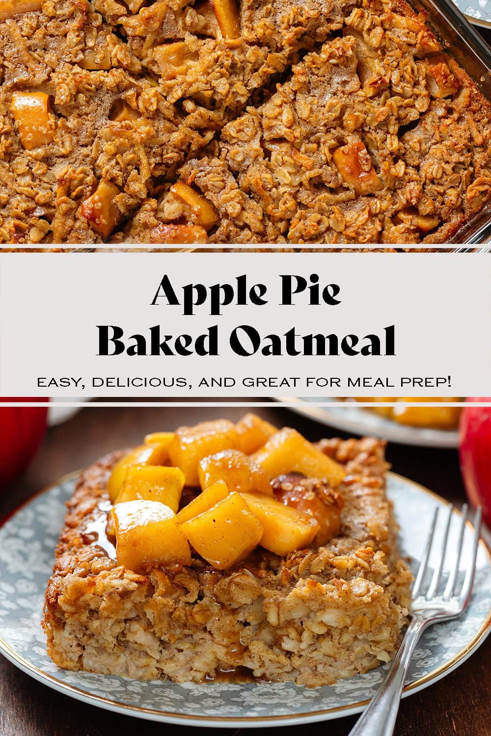 Apple Pie Baked Oatmeal