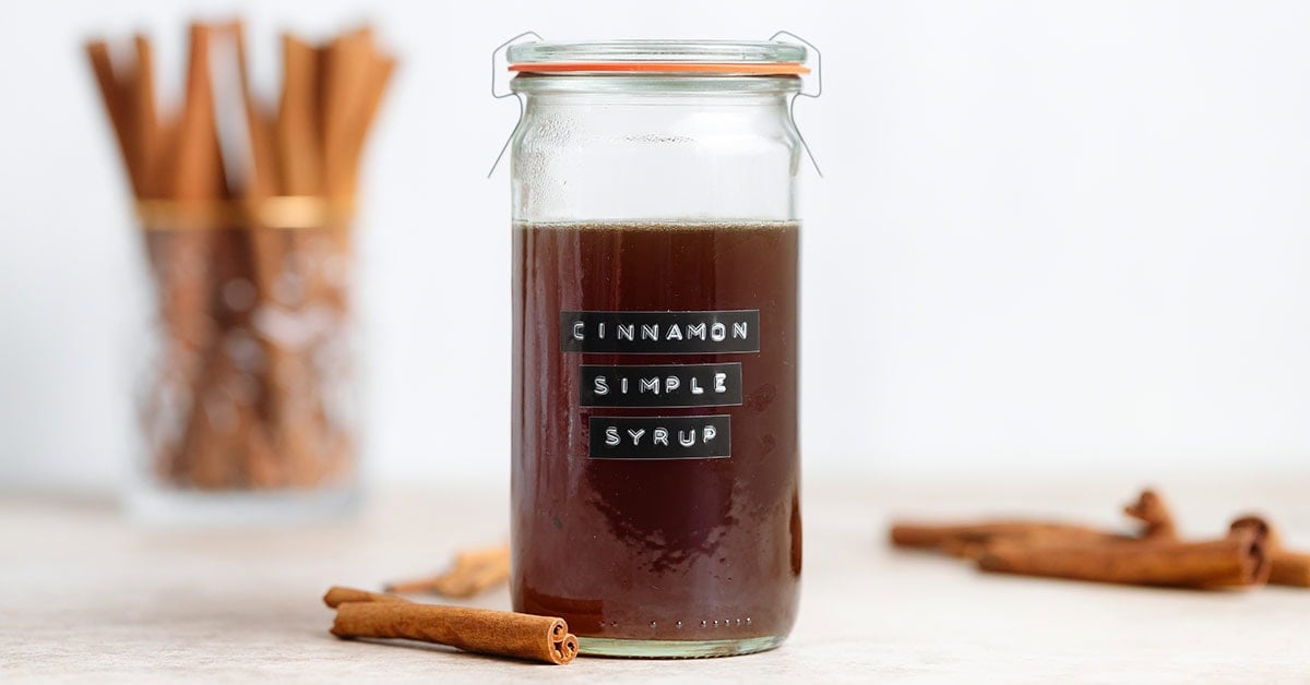 Cinnamon Simple Syrup - The Healthful Ideas