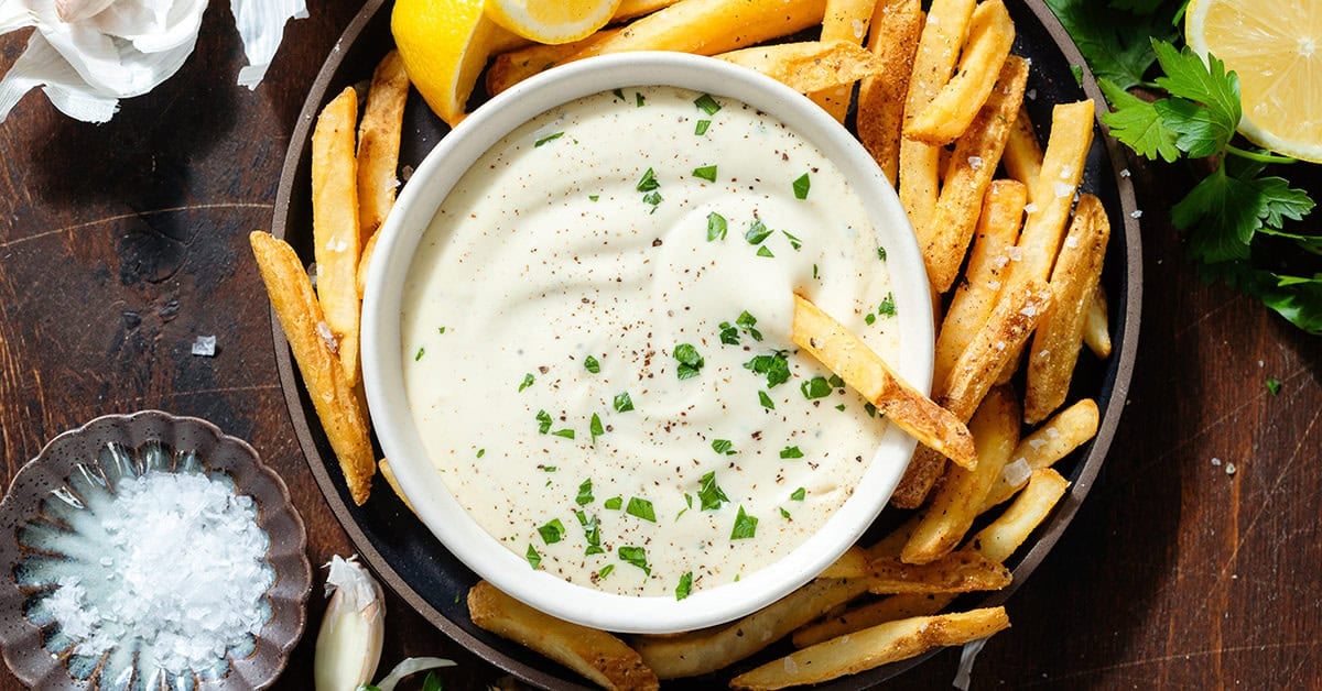 Roasted Garlic Aioli - The Healthful Ideas Roasted Garlic Aioli - The Healthful Ideas