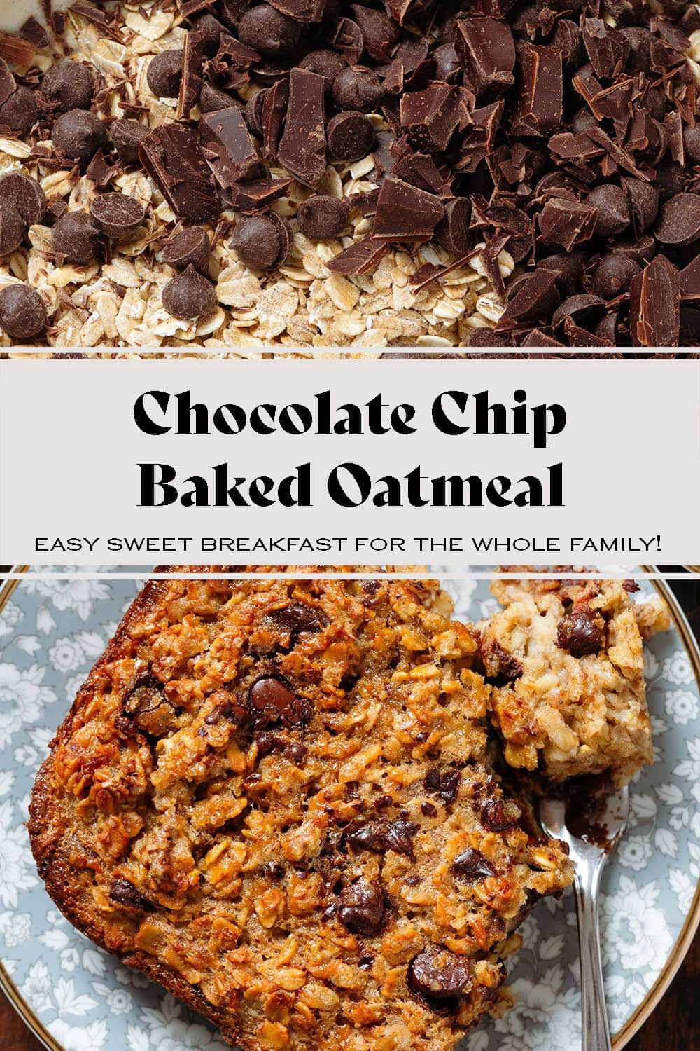 Chocolate Chip Baked Oatmeal