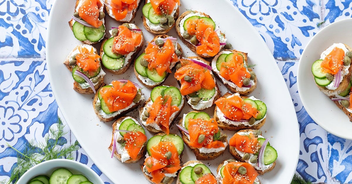 Smoked Salmon Crostini