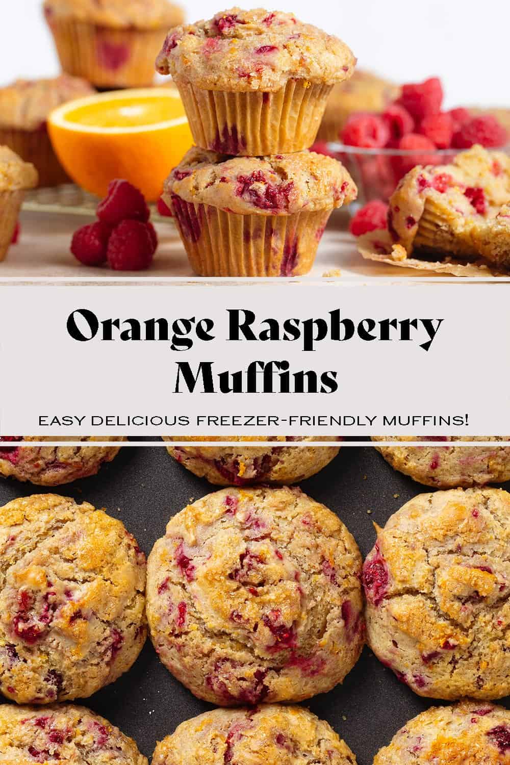 Orange Raspberry Muffins - The Healthful Ideas