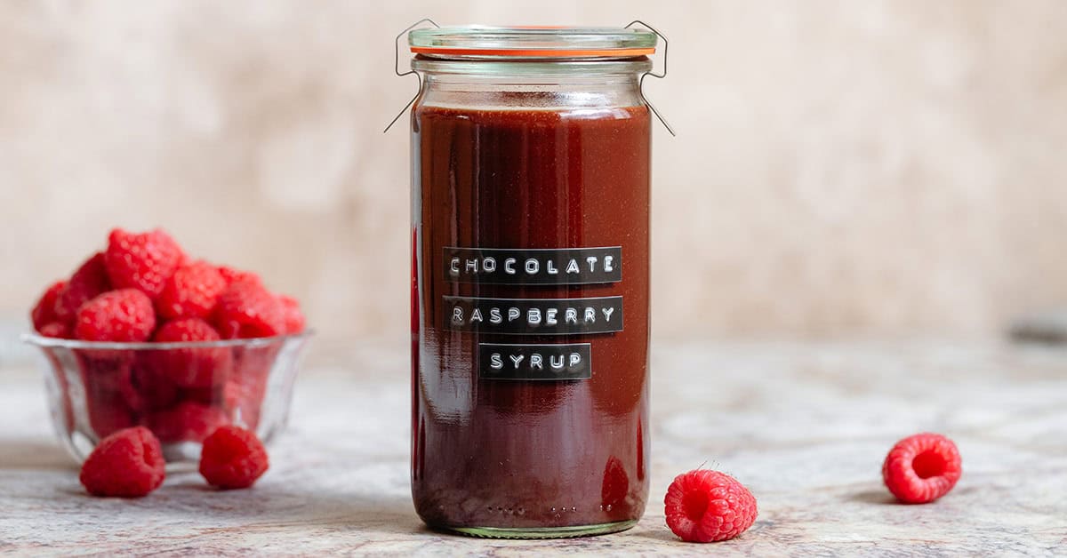 Chocolate Raspberry Syrup - The Healthful Ideas